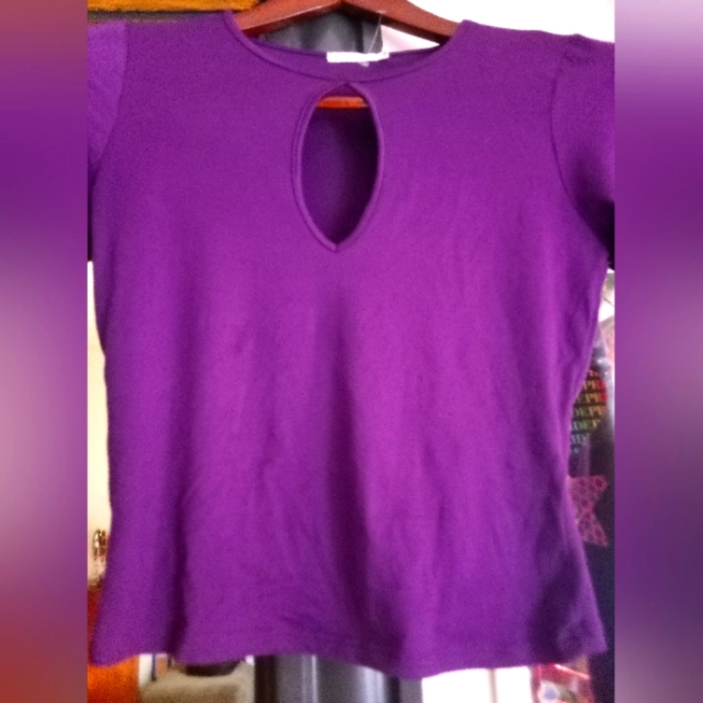 Heart Hips Vibrant Purple Long Sleeve